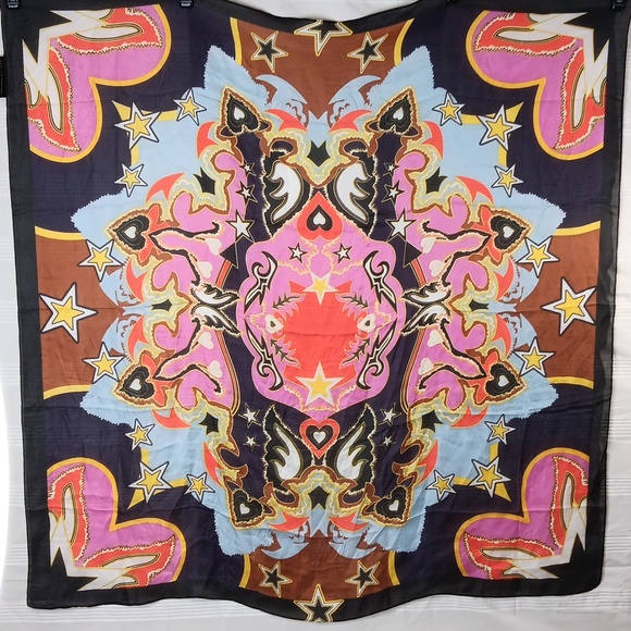 Mary‎ Katrantzou Label M Collaboration 2017 London Fashion Week Scarf 40” X 40” - Picture 1 of 11
